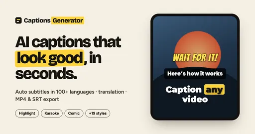 Captions Generator - Product Image