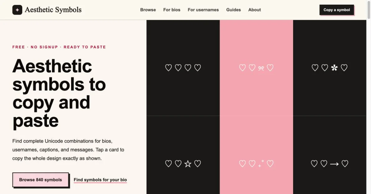 Aesthetic Symbols preview