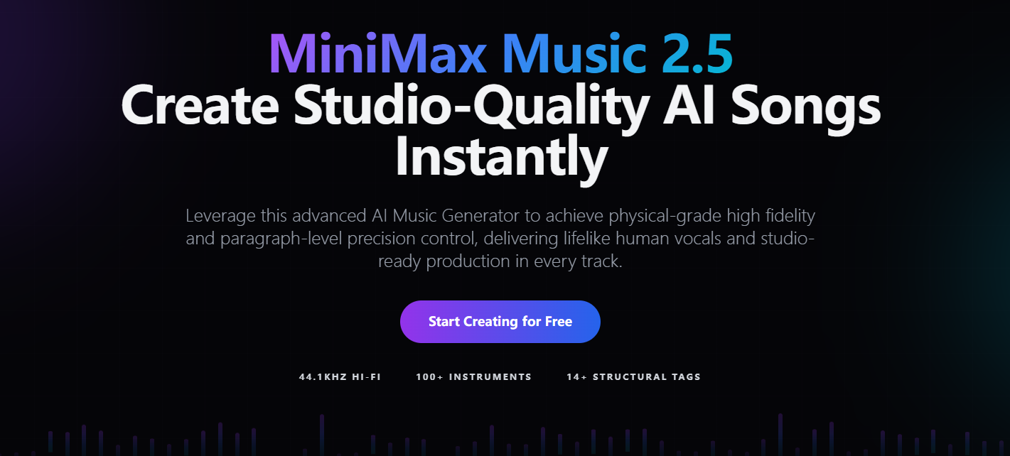 MiniMax Music 2.5 - Product Image