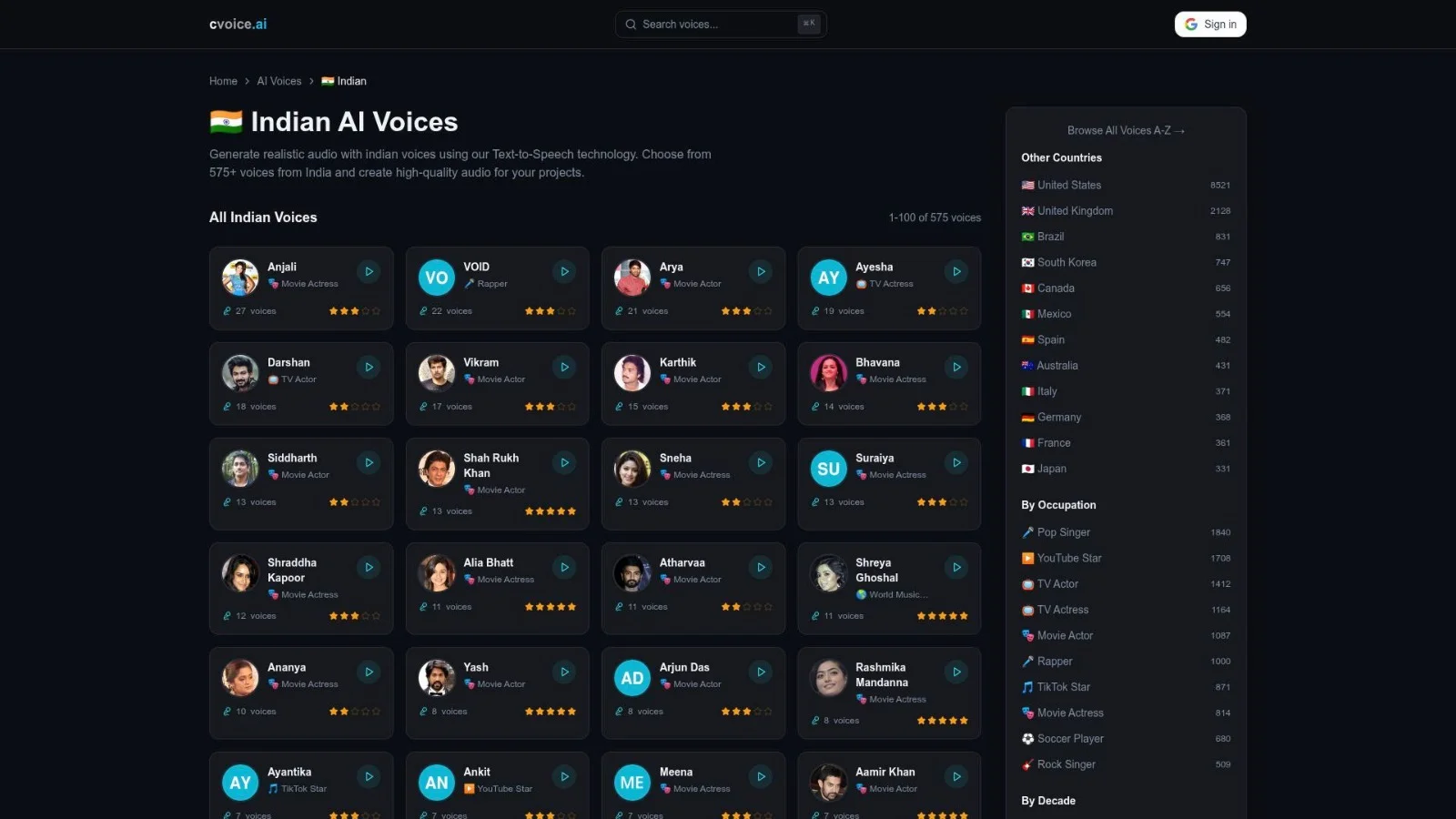 cvoice.ai - Product Image