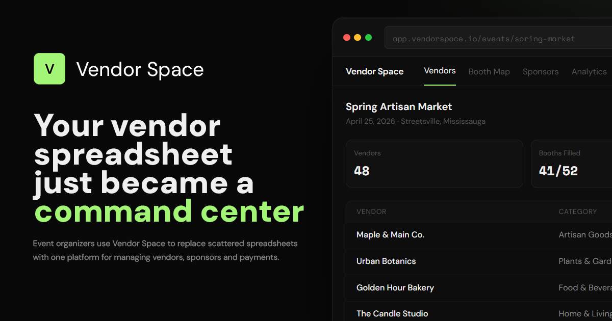 Vendor Space - Product Image