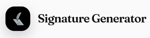 Free Signature Generator for Typed and Drawn Signatures logo