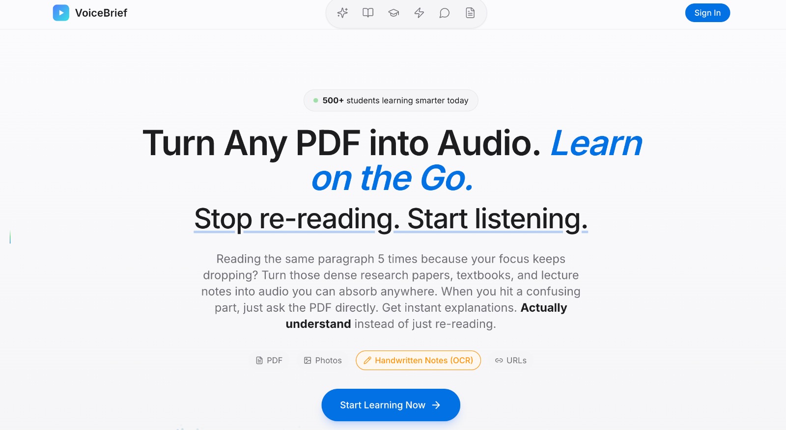 VoiceBrief.io - Product Image