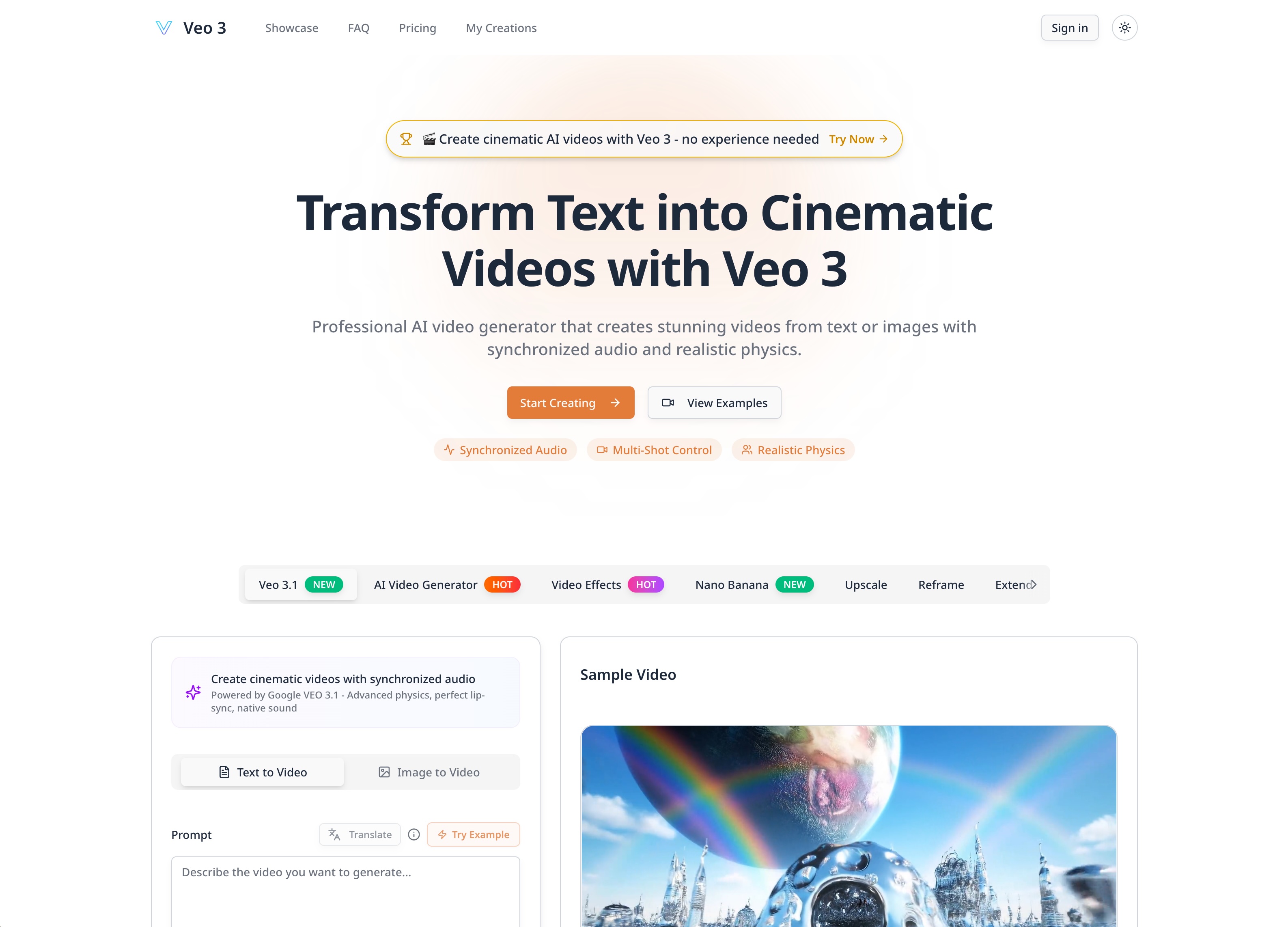 Veo 3 - Generate Photorealistic AI Videos - Product Image